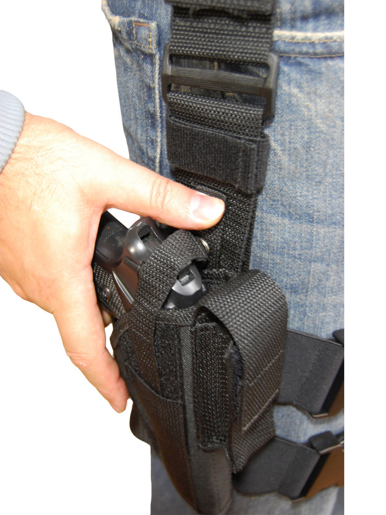 Tactical Leg Holster for Full Size 9mm 40 45 Pistols Barsony Holsters