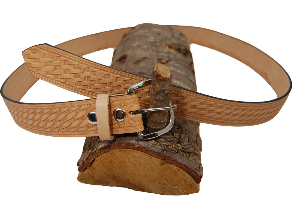 natural tan leather belt