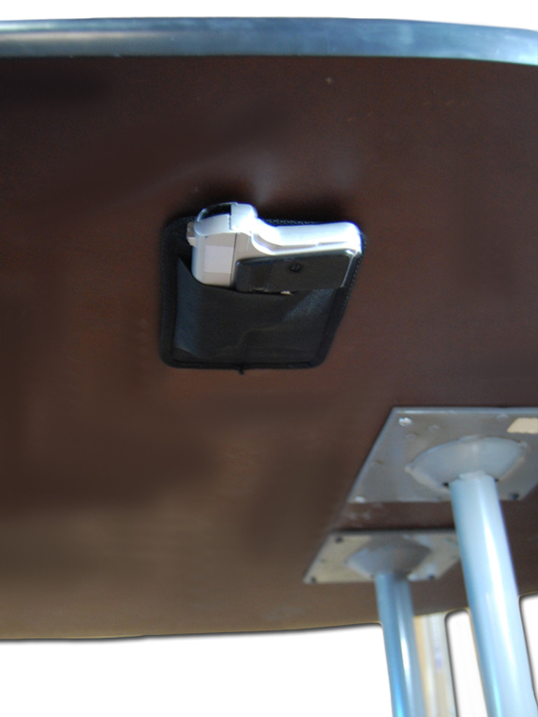 New Under Desk/Dash/Bedside Hide Out Holster for Compact 9mm .40 .45 Pistols (#UC94045)