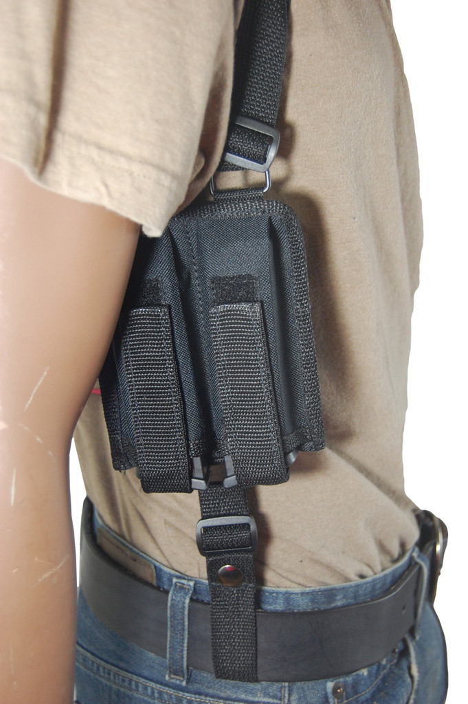 Vertical Shoulder Holster Double Magazine Carrier for SAR-9 9mm 4.4’’BBL #1286# 