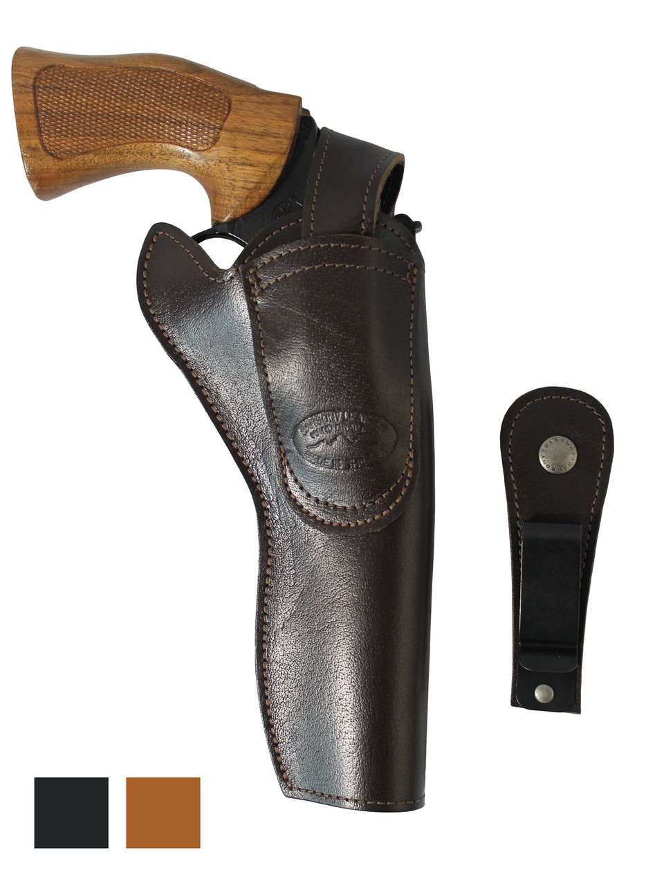 Leather 360Carry 8 Option OWB Cross Draw Holster for 6" Revolvers