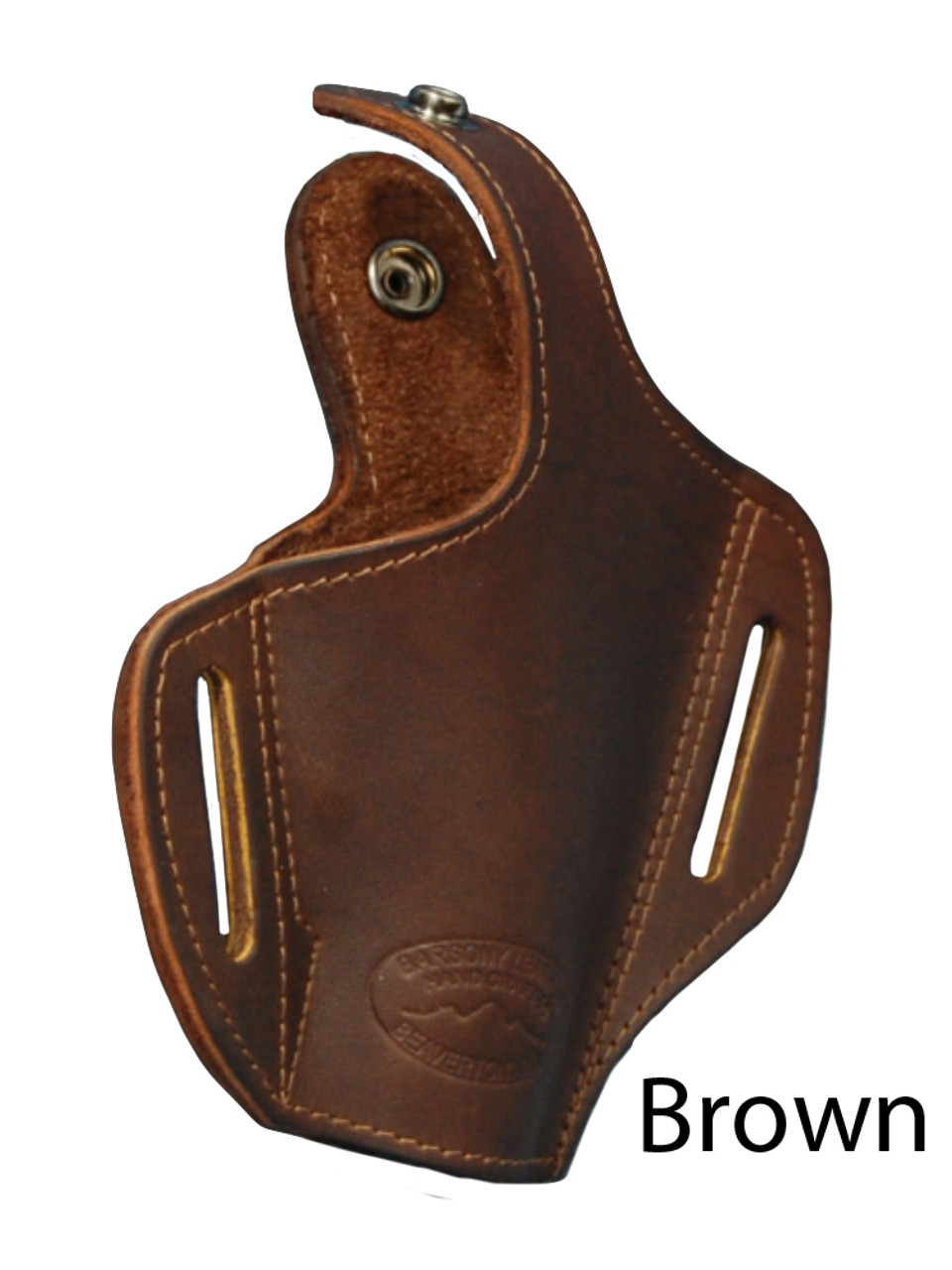 brown leather pancake holster