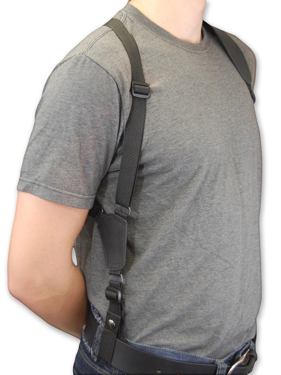 belt tie down for shoulder holster