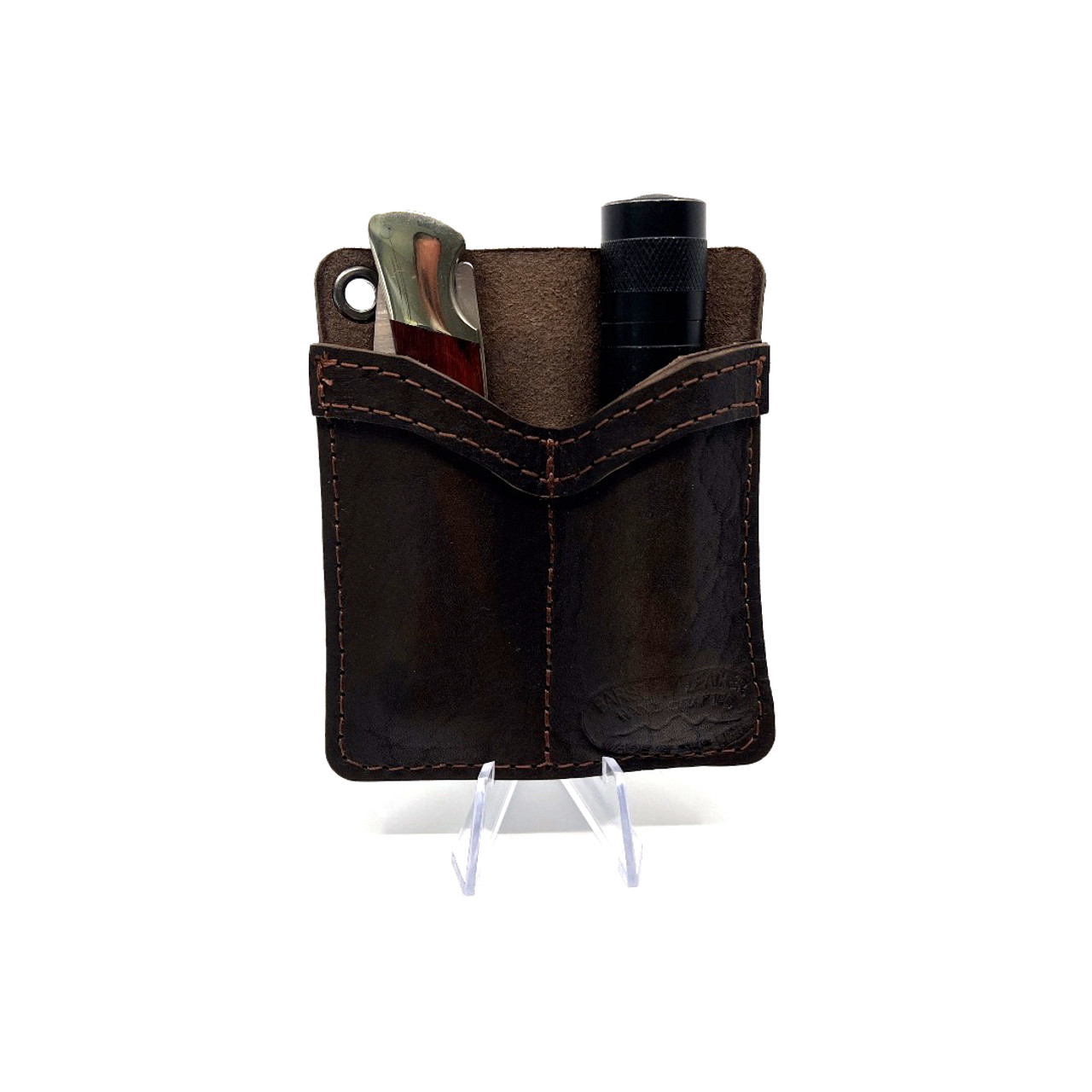 Dark Brown Leather Pocket Organizer
