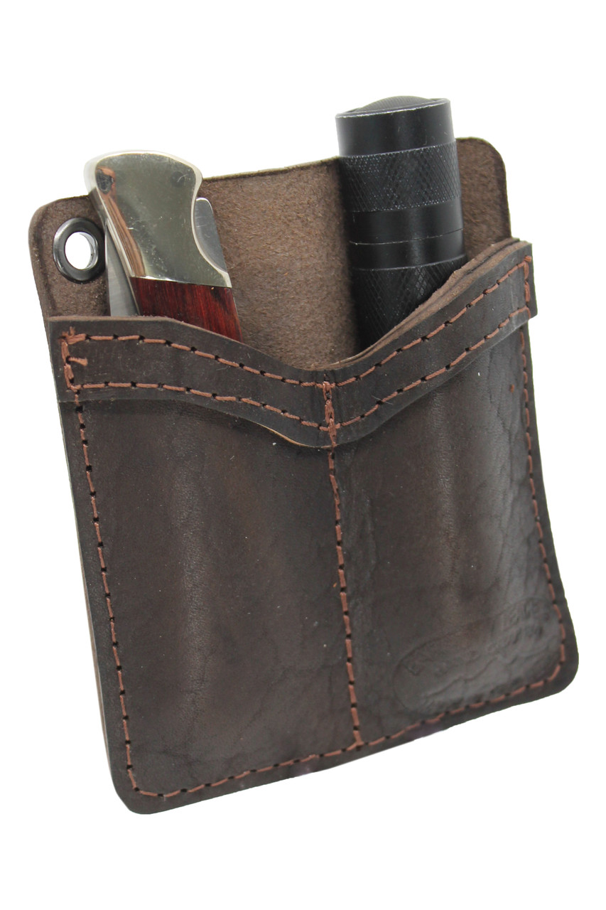 Dark Brown Leather Pocket Organizer