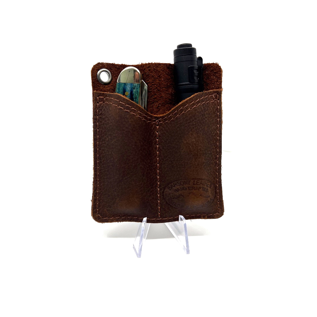 Light Brown Leather Pocket Organizer