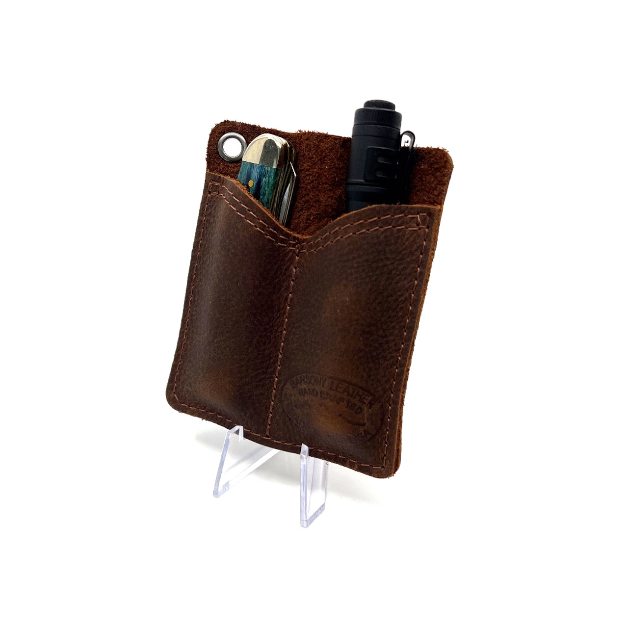 Light Brown Leather Pocket Organizer
