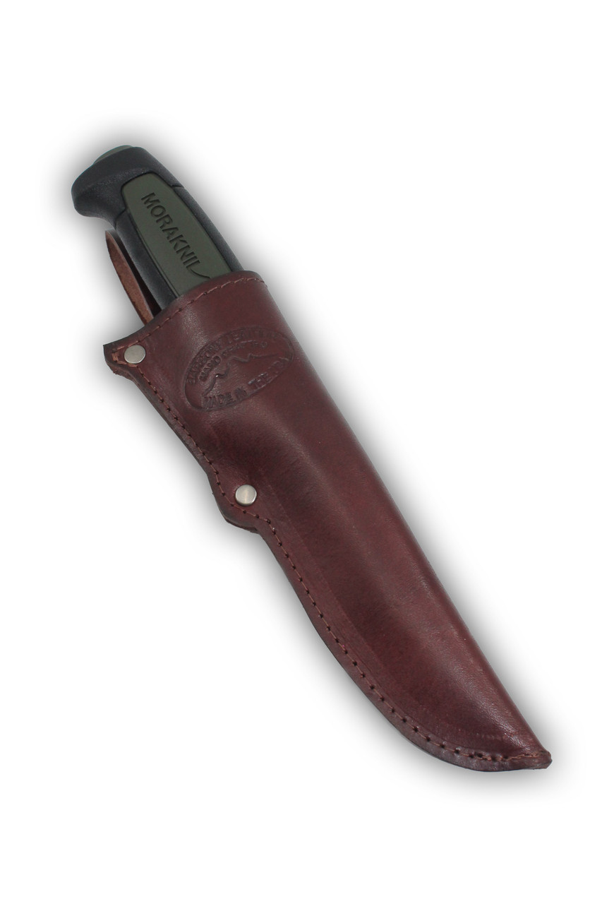 Burgundy Leather Knife Sheath for Mora Knives