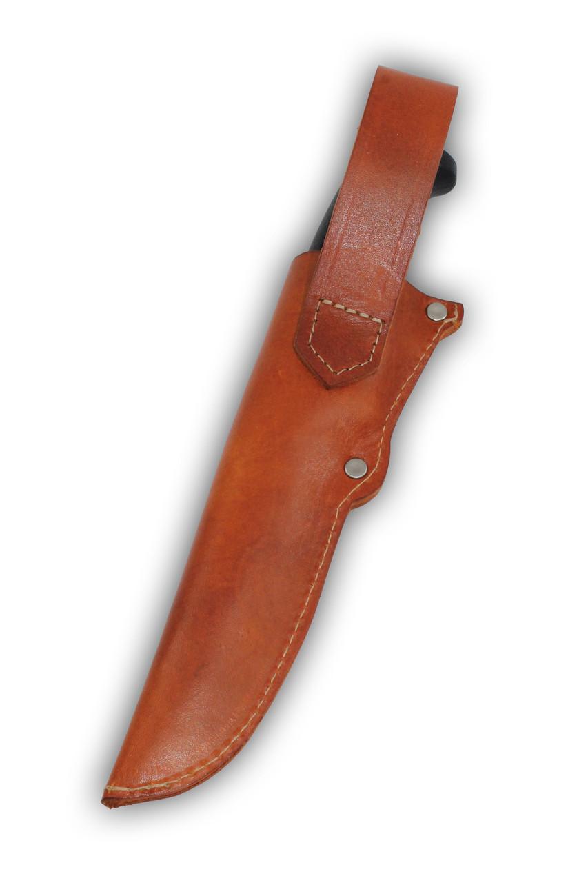 Saddle Tan Leather Knife Sheath for Mora Knives