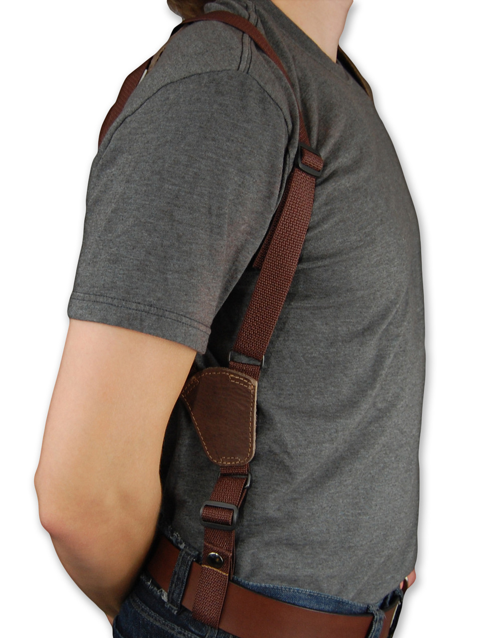 belt tie down for shoulder holster