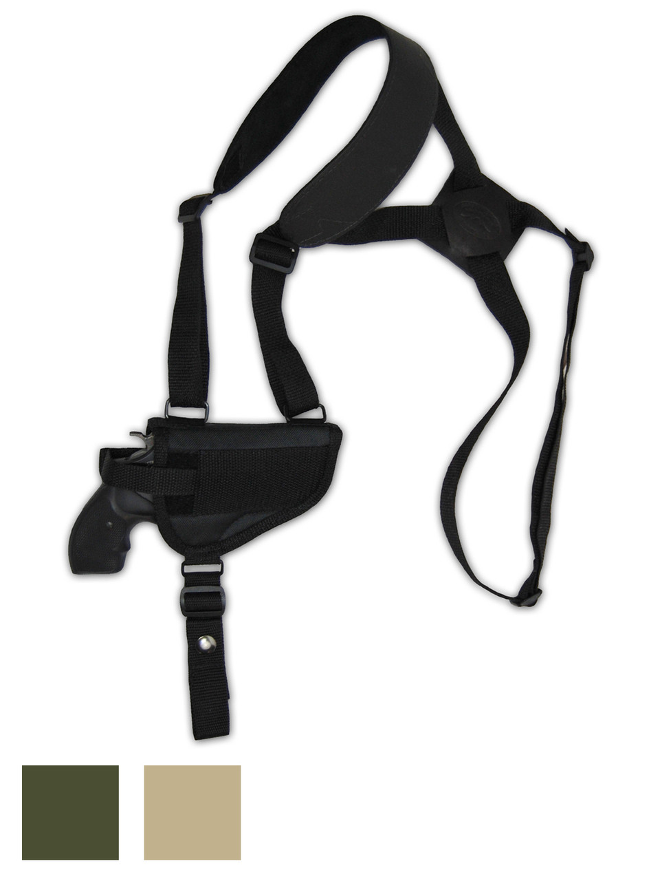 Horizontal Shoulder Holster for 2-3" Snub Nose .38 .357 Revolvers