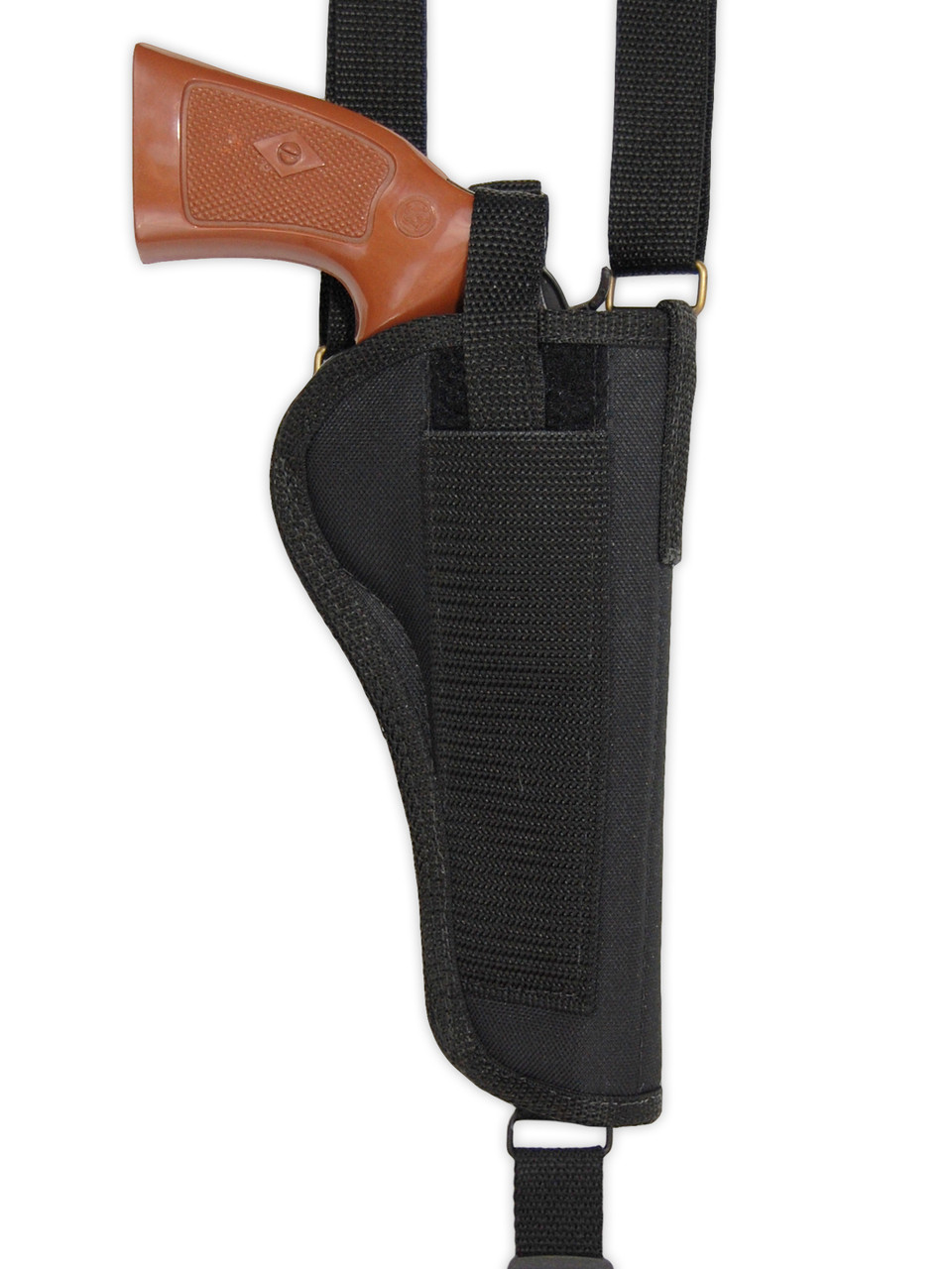 vertical holster for shoulder pad