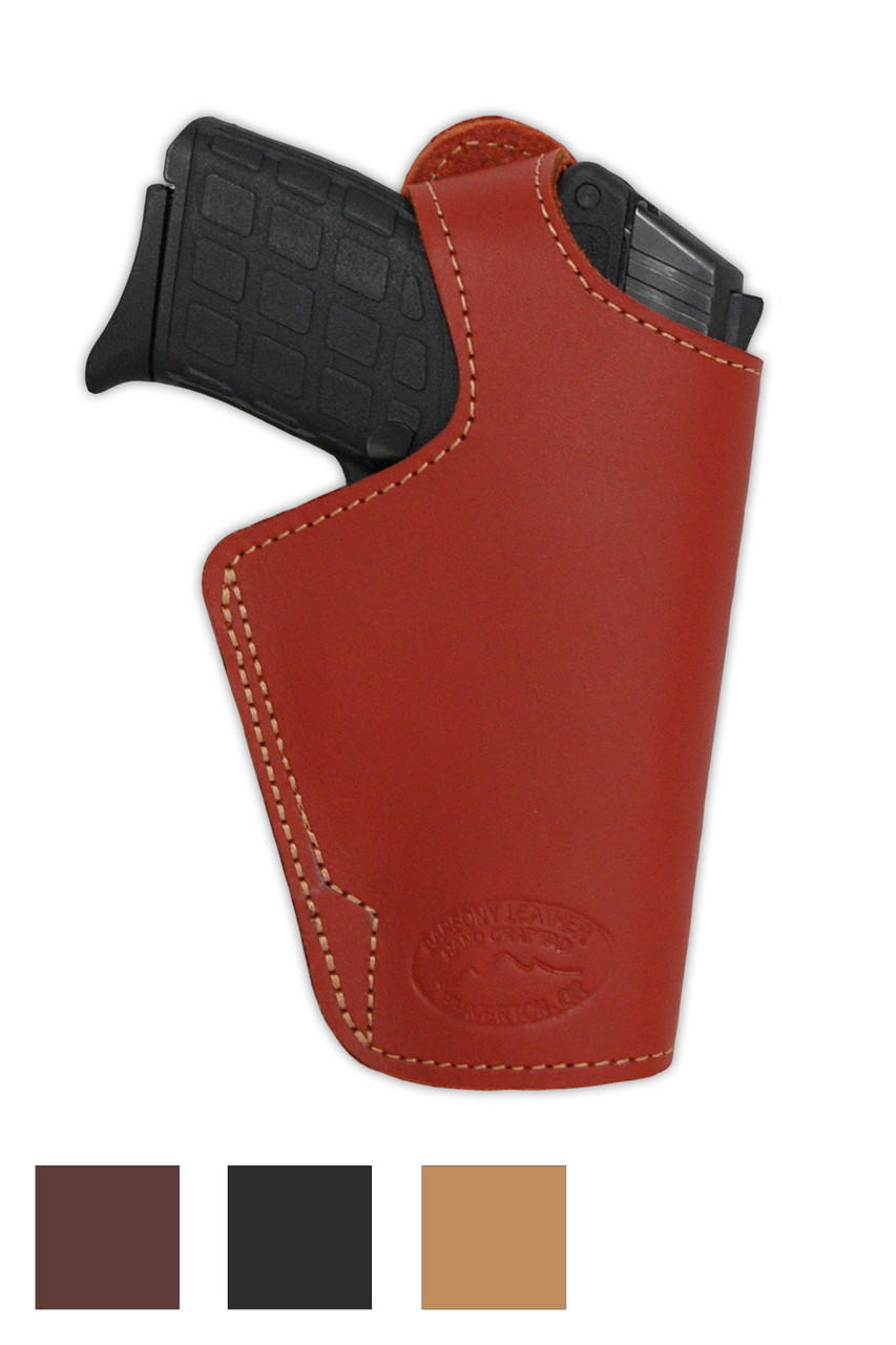 Leather Thumb-break OWB Holster for 380, Ultra-Compact 9mm 40 45 Pistols