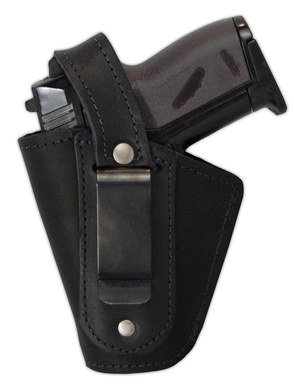 Barsony Saddle Tan Leather OWB Holster - Belt Clip Holster For Mini .22 Barsony Saddle Tan Leather OWB Holster - Belt Clip Holster For Mini .22