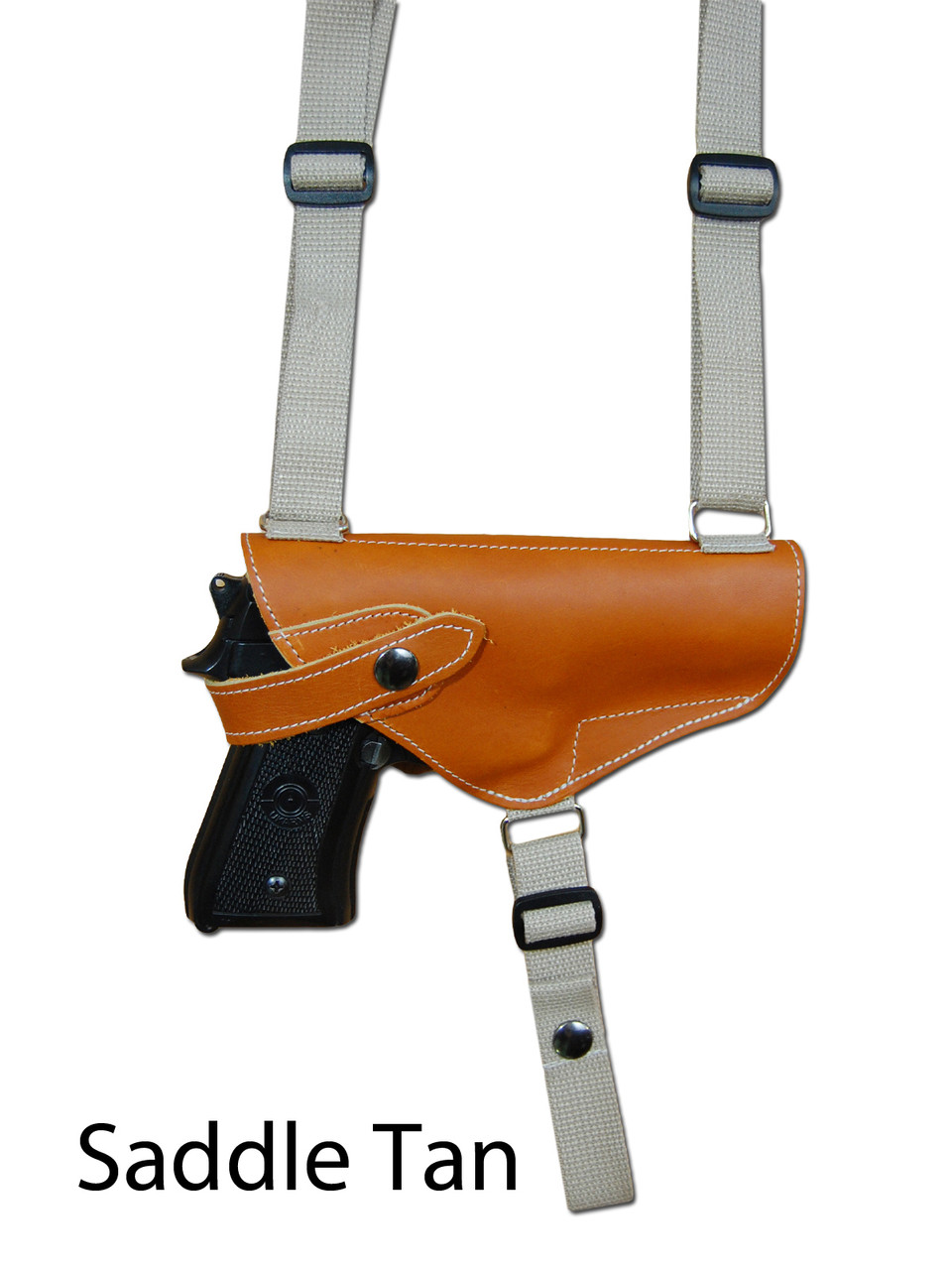 saddle tan leather shoulder holster