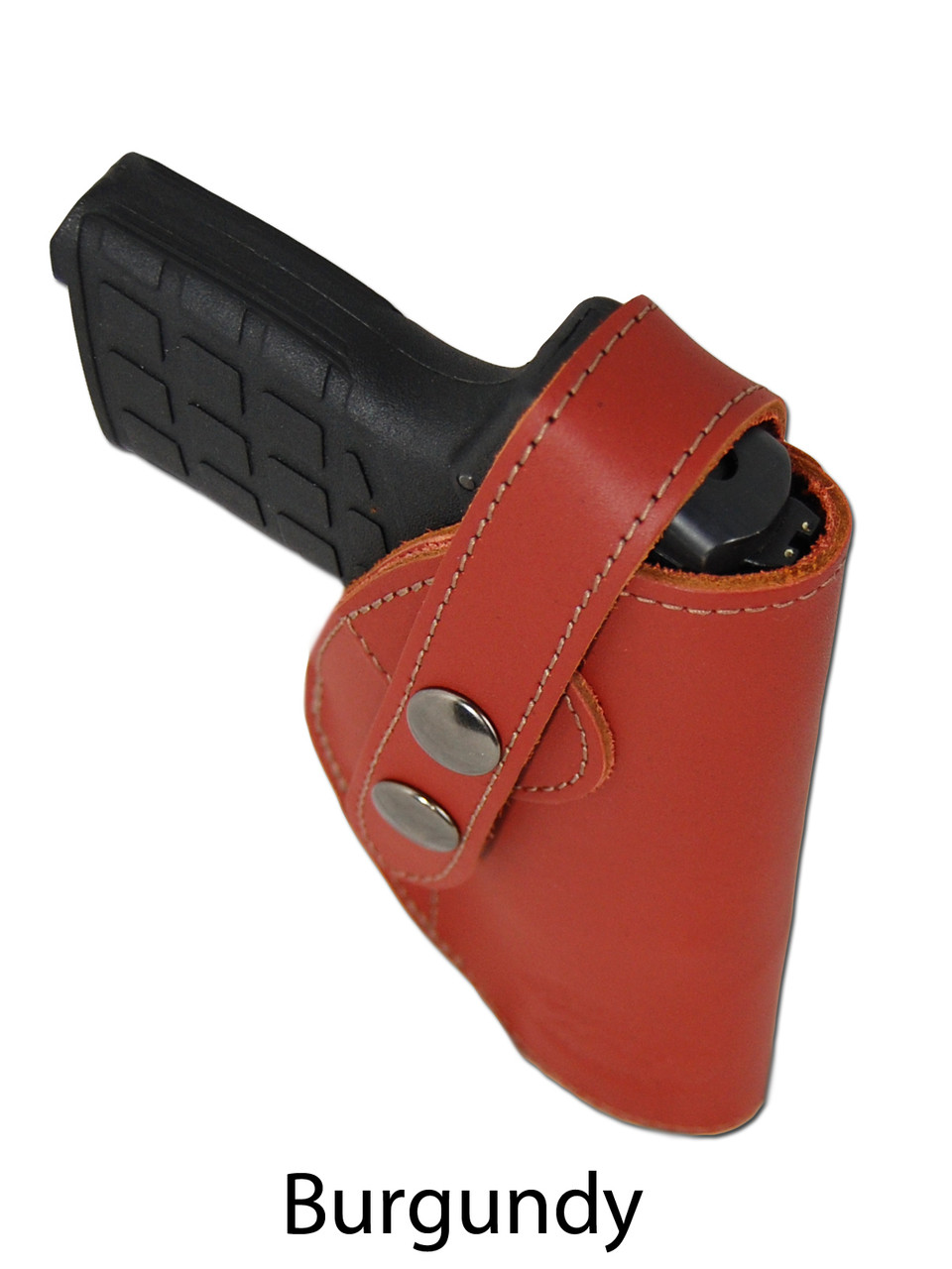 burgundy leather OWB holster