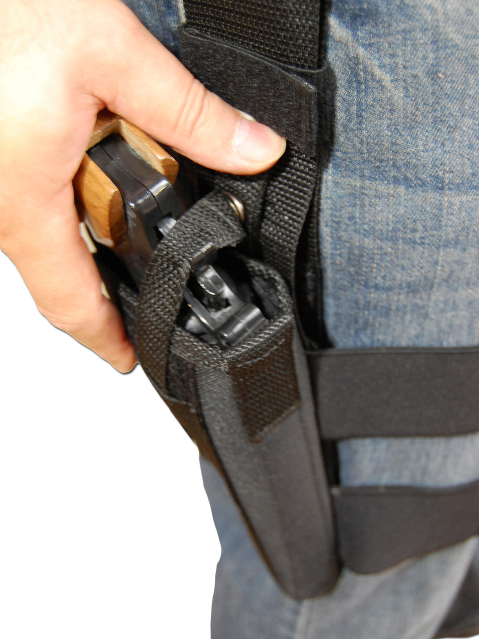 Tactical Drop Leg Holster - Thigh Holster - Right Hand - Nylon - Black, Shop Today. Get it Tomorrow!