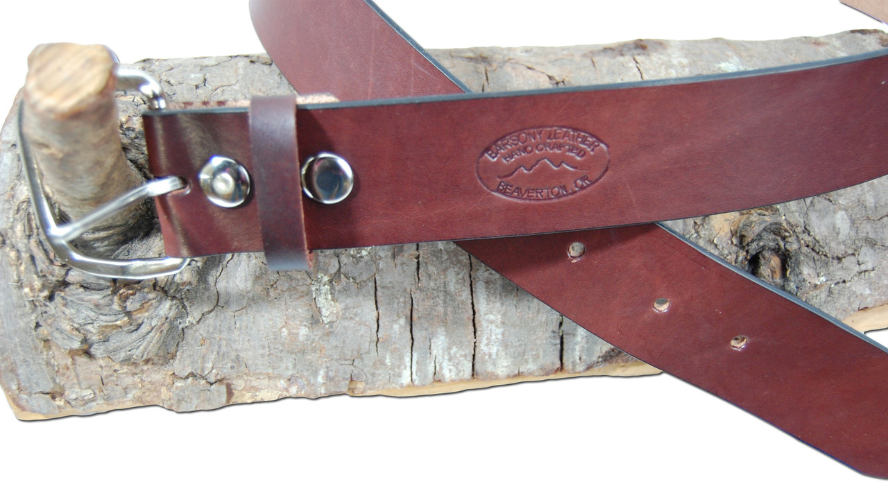 heavy duty leather belt