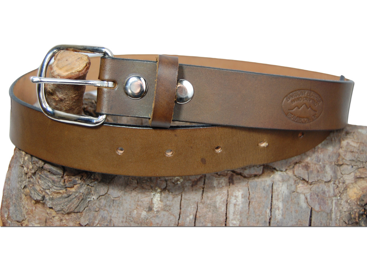 heavy duty leather belt