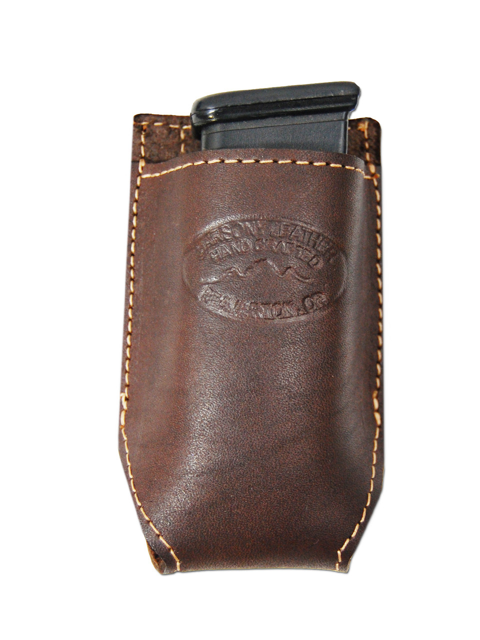 Brown Leather Single Magazine Pouch