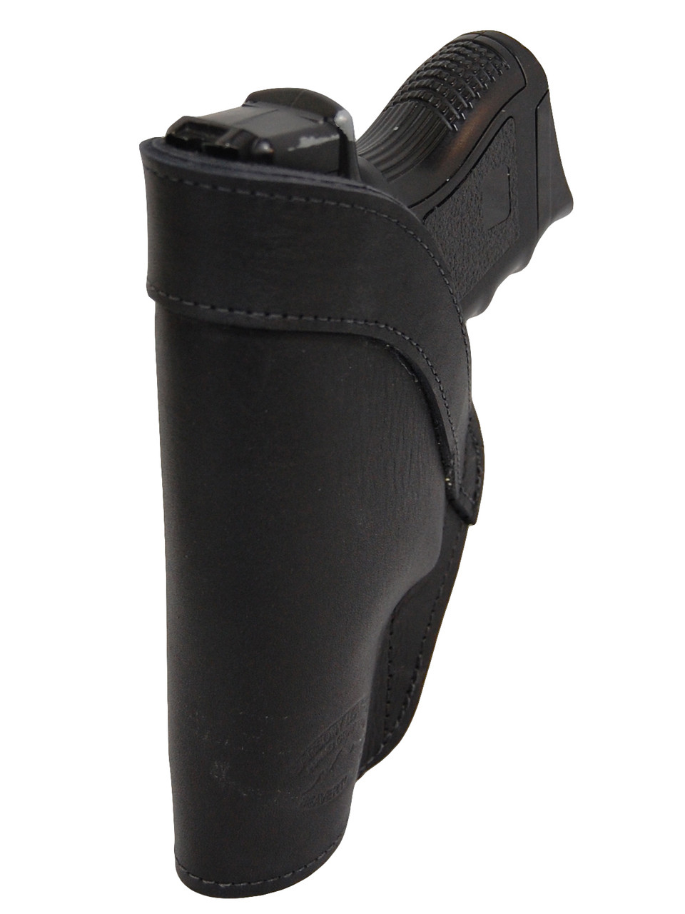 black leather holster