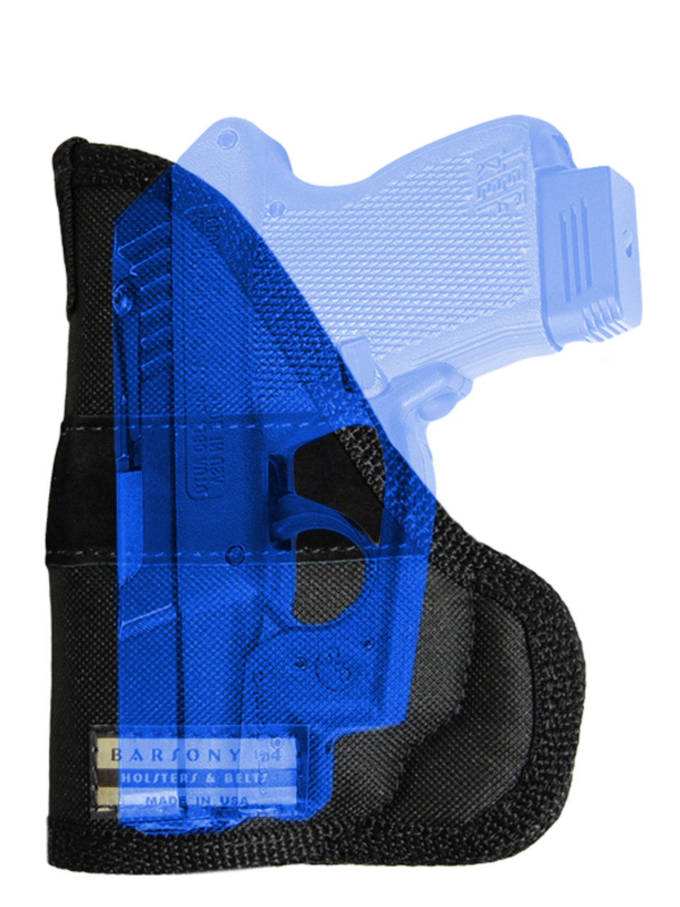 Ambidextrous Pocket Holster for Mini/Pocket .22 .25 .380 .32 Pistols with LASER