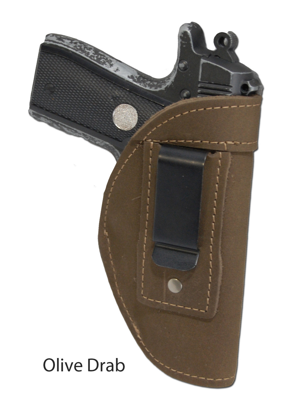 olive drab leather IWB holster