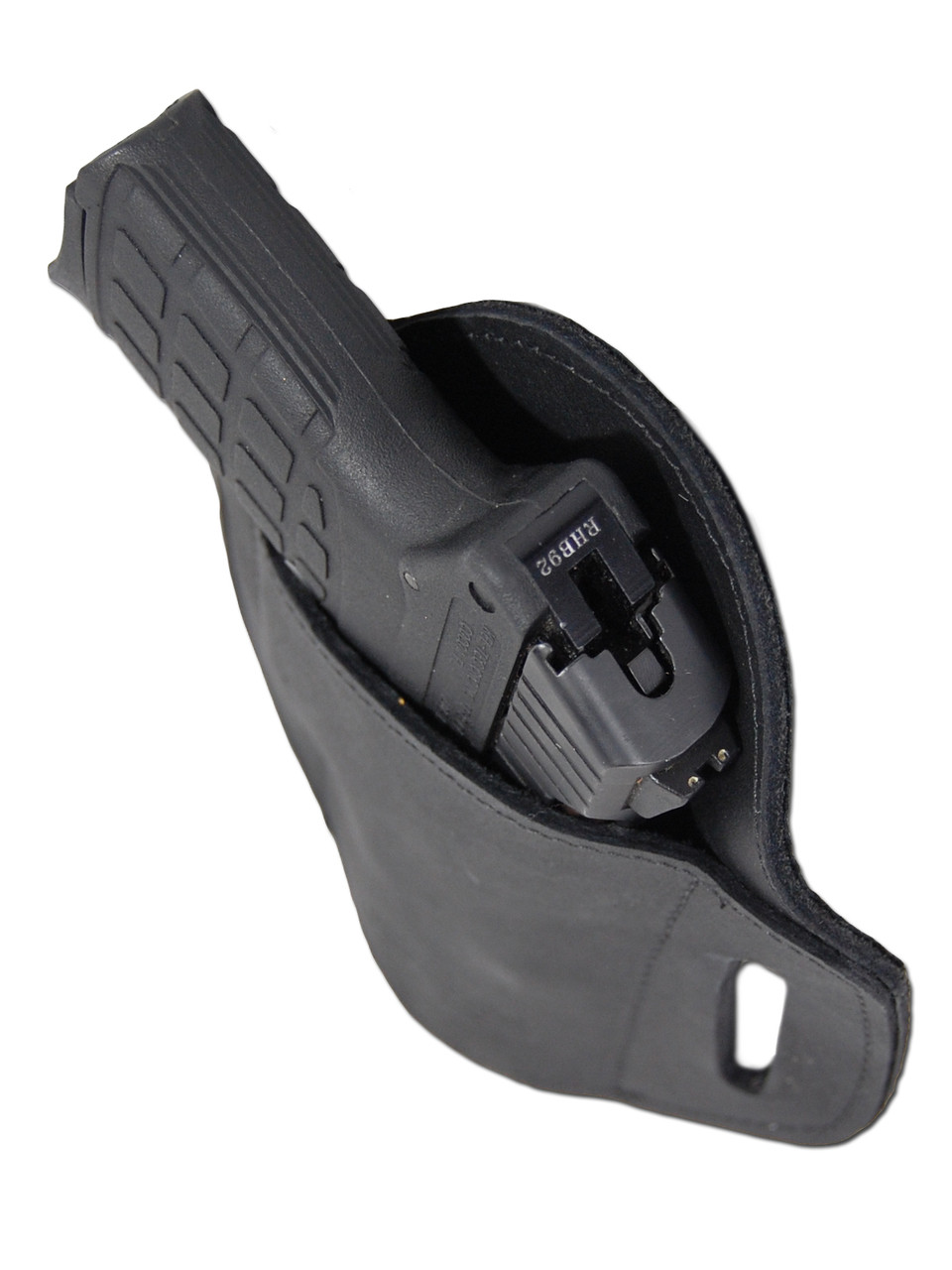 black leather holster