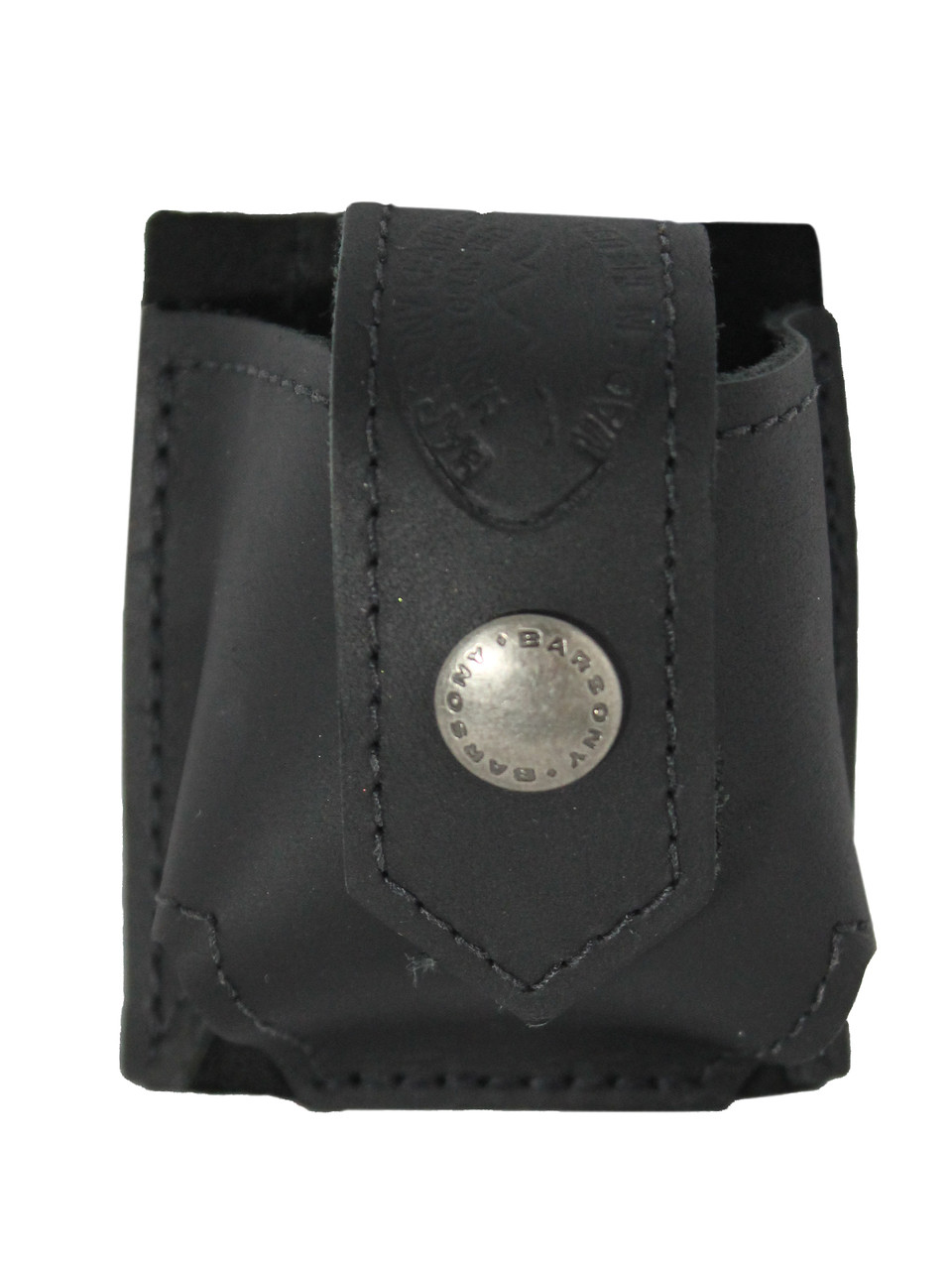 Revolver Black Leather Single Belt Clip Speed Loader Pouch for .22