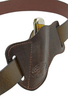 Brown Leather Horizontal Canted Knife Sheath