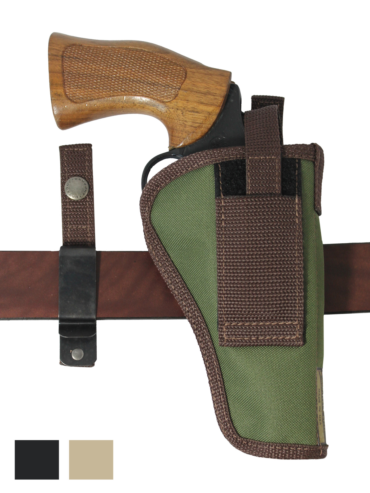 Leather Western Holster for 4 Revolvers - Barsony Holsters