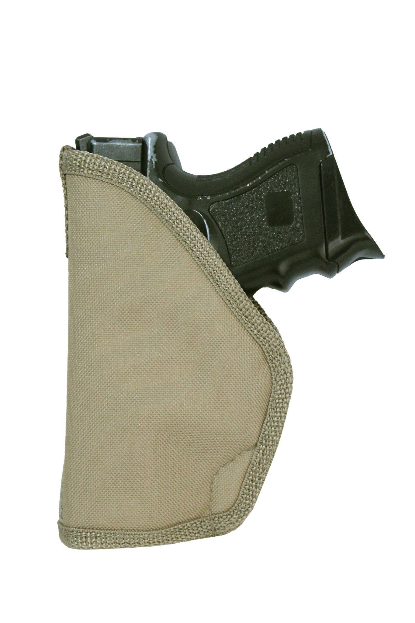 Barsony Black Leather Tuckable IWB Holster – For Compact 9mm, 40, 45 Pistols – Made In USA