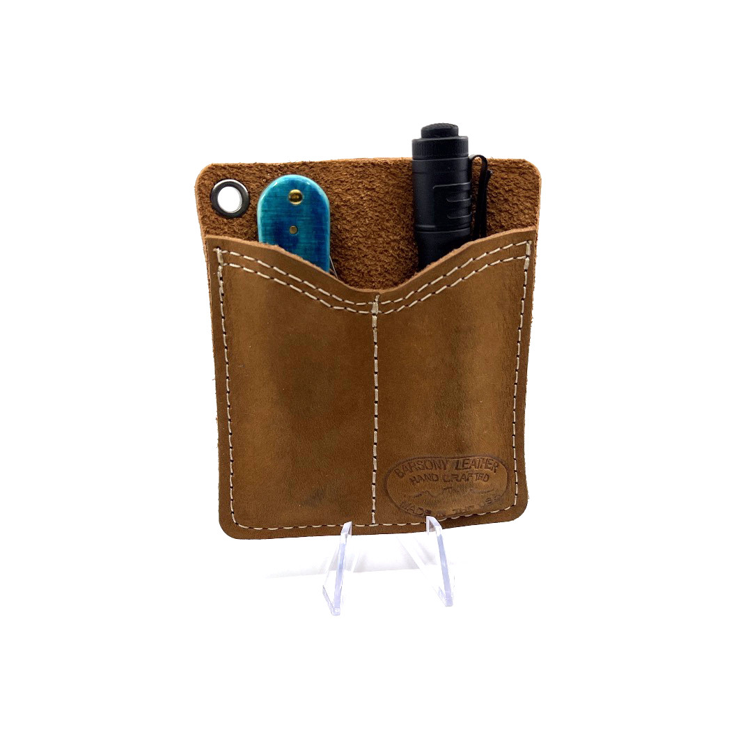 Olive Leather Pocket Organizer Barsony Holsters
