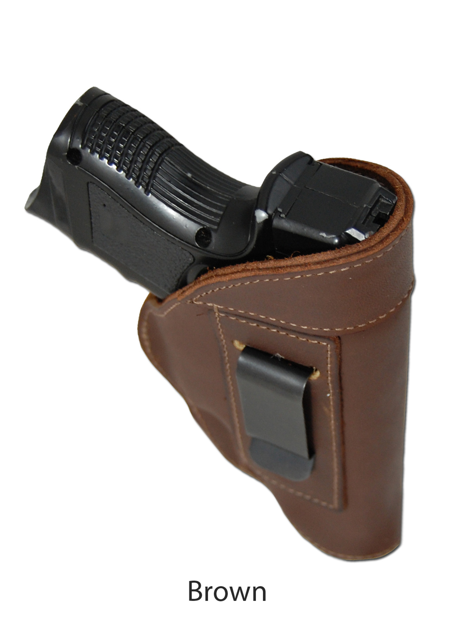 New Leather Inside the Waistband Holster for Compact Sub-Compact 9mm 40 45  Pistols (#68-22)