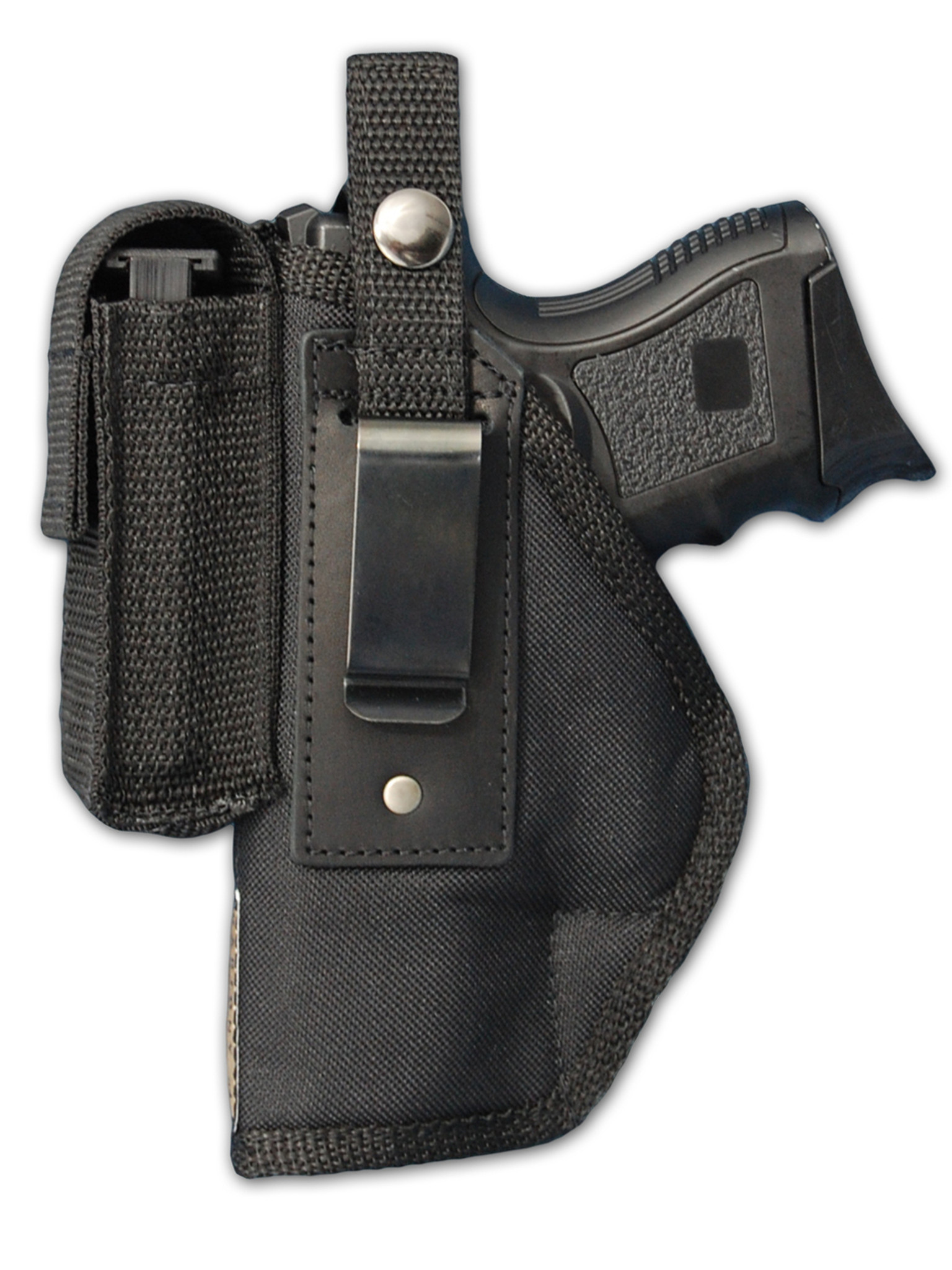 Belt Holster with Magazine Pouch for Compact 9mm 40 45 Pistols