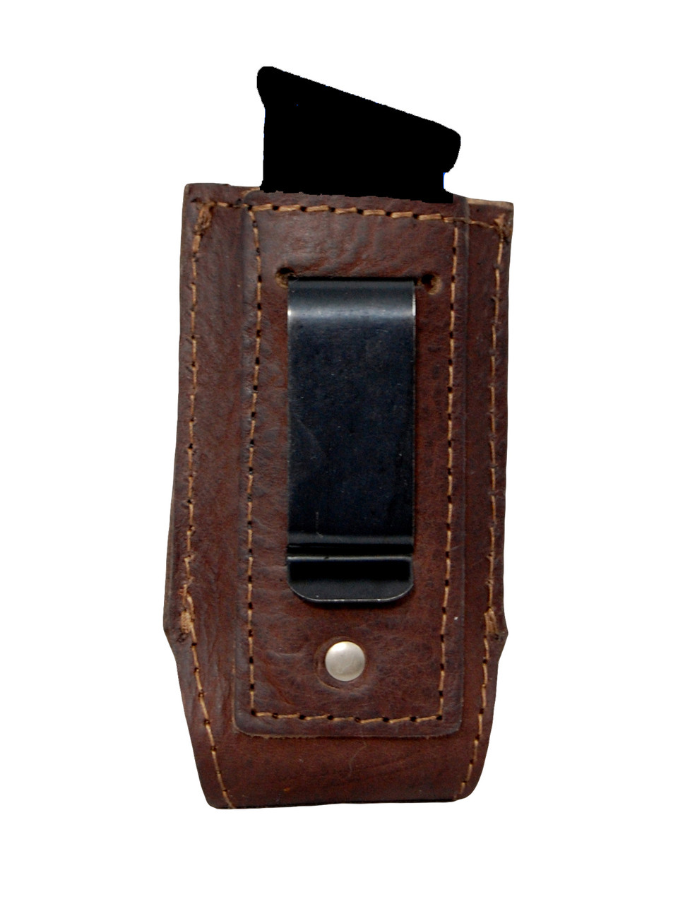 Étui Double Magasin Marron Châtaigne G&G Avec Boucle Ceinture Pour Beretta Cougar 8000 / 8040