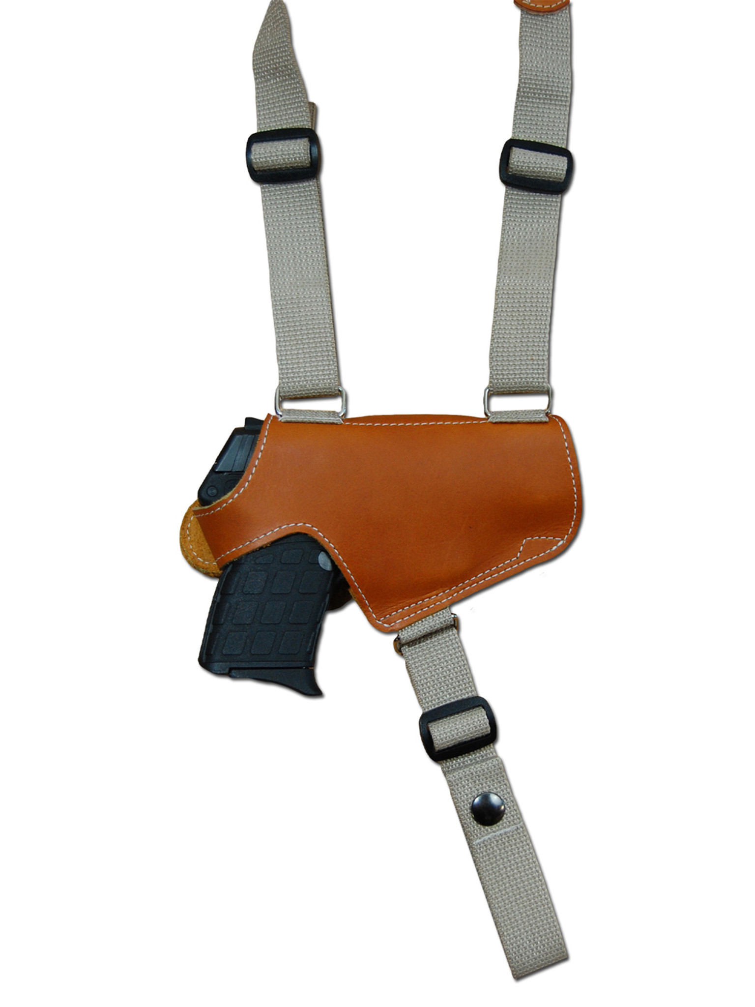 Leather Horizontal Shoulder Holster for 2 Snub Nose Revolvers - Barsony  Holsters