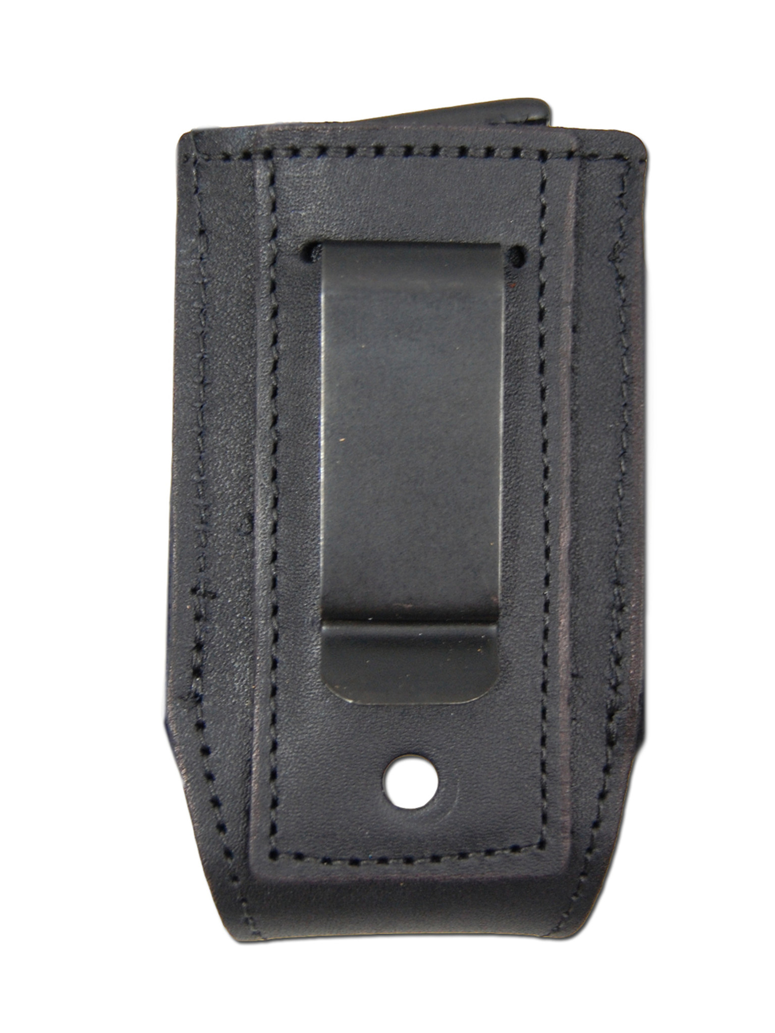 Black Leather Single Magazine Pouch: Single Stack, Double Stack, .22 25 ...