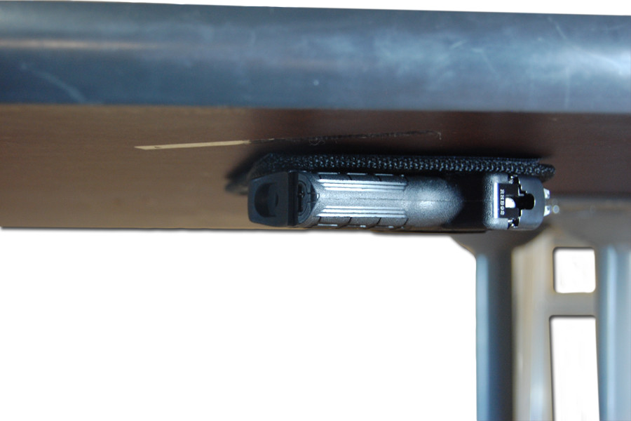 Under Desk/Dash/Bedside Hide Out Holster for Compact 9mm .40 45 Pistols Barsony Holsters