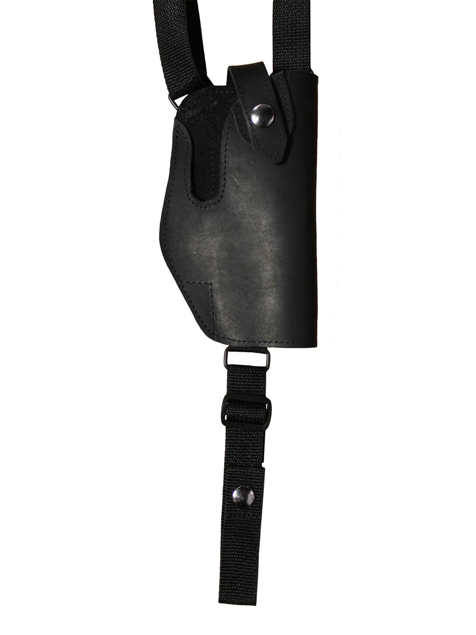 Leather Vertical Shoulder Holster for Compact 9mm 40 45 Pistols