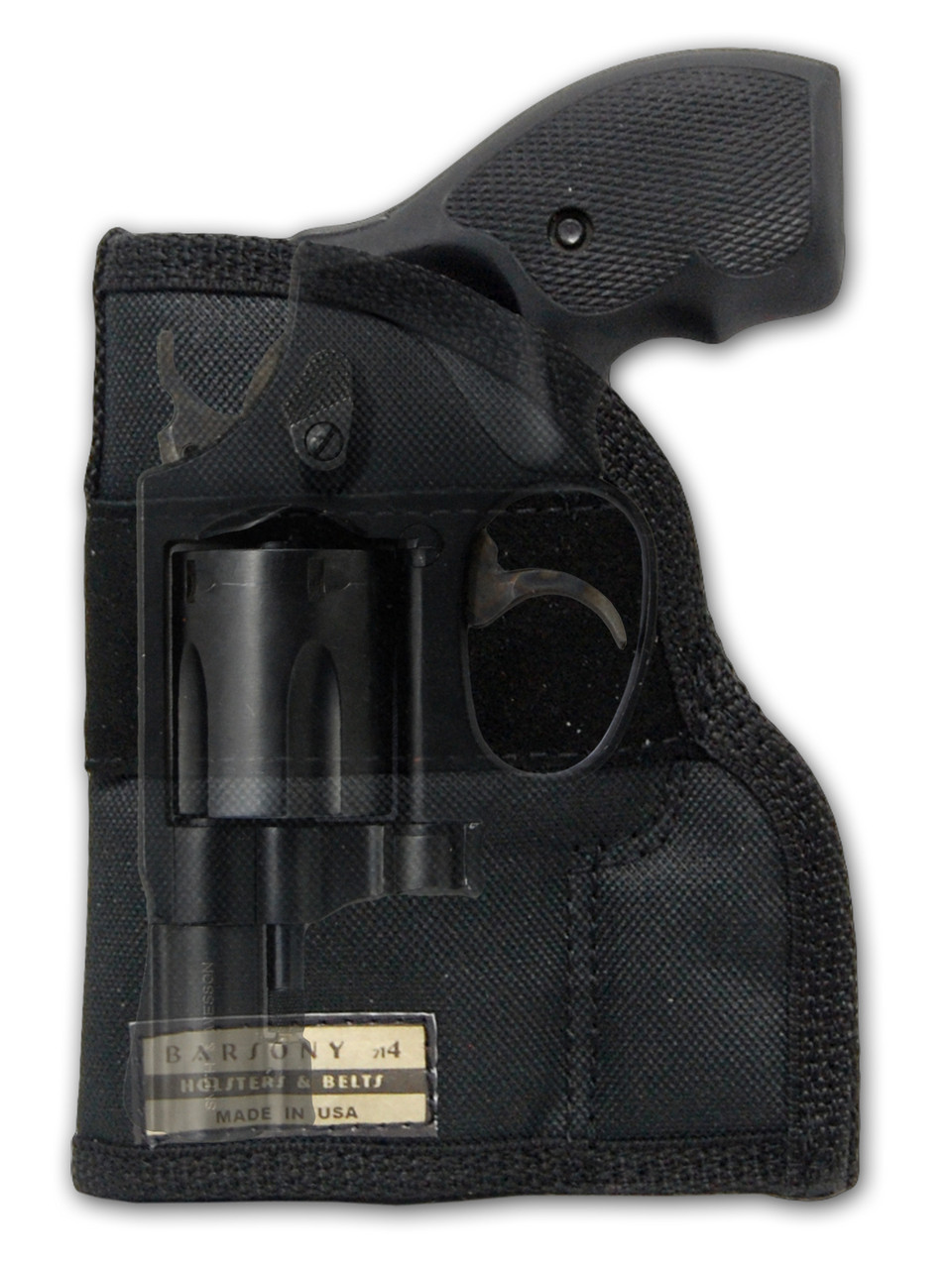 Ambidextrous Pocket Holster for 2", Snub Nose .38 .357 Revolvers
