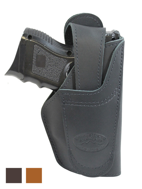 Leather 360Carry 12 Option OWB IWB Cross Draw Holster for Compact 9mm 40 45 Pistols