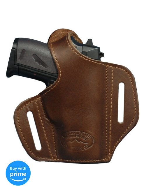 Brown Leather Pancake Holster for Taurus PT 22 25 right