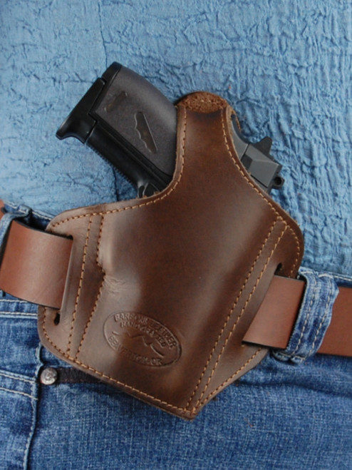 Brown Leather Pancake Holster for Walther PP PPK PPKS right