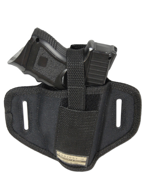 6 Position Ambidextrous Pancake Holster for Compact Sub-Compact 9mm 40 45 Pistols