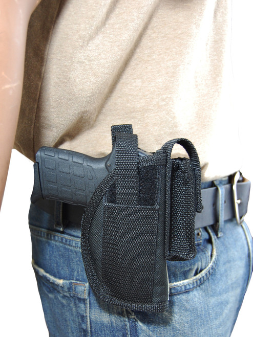 OWB holster with magazine pouch