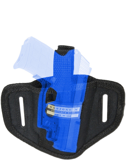 Ambidextrous Pancake Holster for .380 Ultra Compact 9mm .40 .45 Pistols with LASER