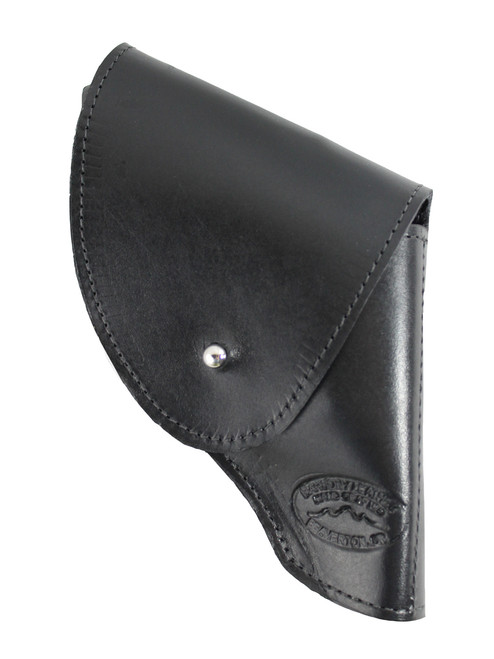 Black Leather Flap Holster for Snub Nose 2" 22 38 357 41 44 Revolvers