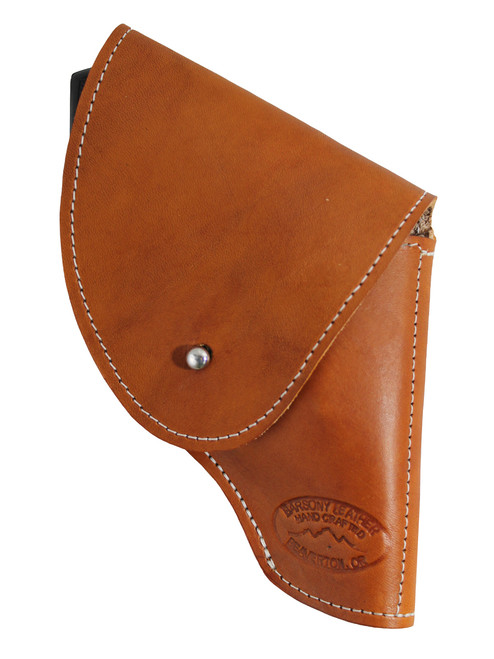 Saddle Tan Leather Flap Holster for Snub Nose 2" 22 38 357 41 44 Revolvers