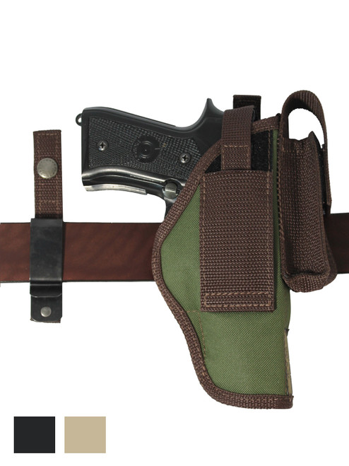 New 360Carry 8 Option OWB Cross Draw Holster w/ Mag Pouch for Full Size 9mm 40 45 Pistols (#360C-32-2NY)